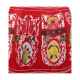 Набір ножів SMEG Dolce&Gabbana, 6 ножів із підставкою, червоний