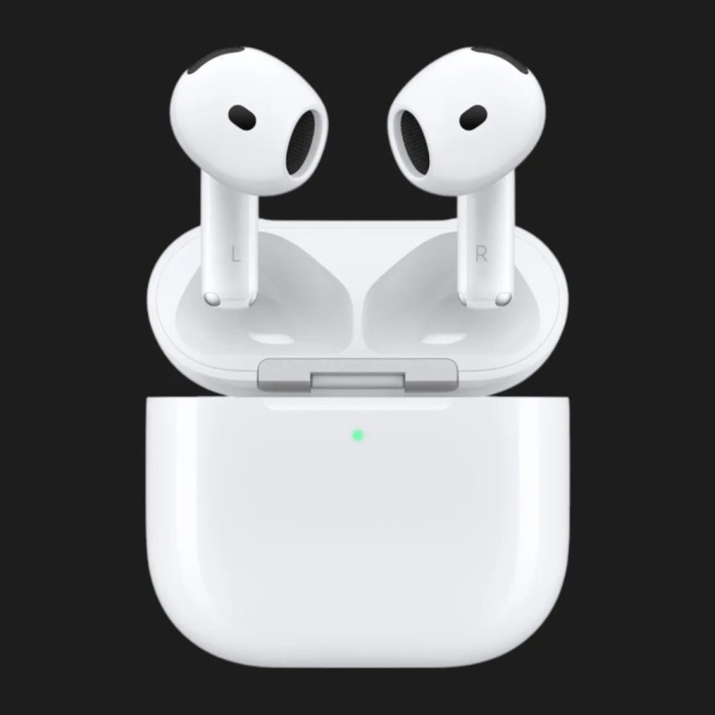 Навушники Apple AirPods 4 ANC MXP93ZM/A (2024), білі, із зарядним кейсом