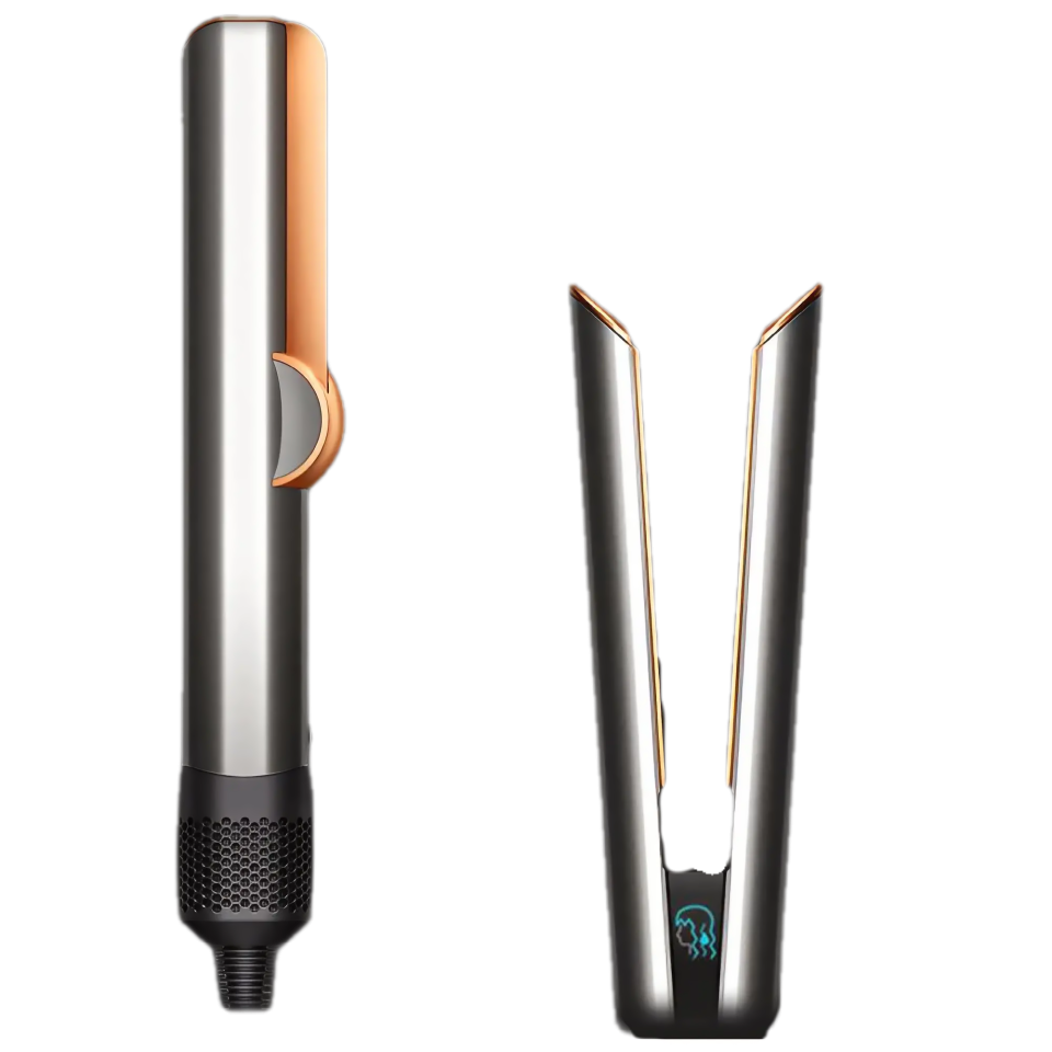 Dyson Airstrait HT01 відкритий і закритий вигляд