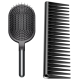 Комплект щітки та гребінця Dyson Designed Paddle Brush and Detangling Comb Nickel/Black