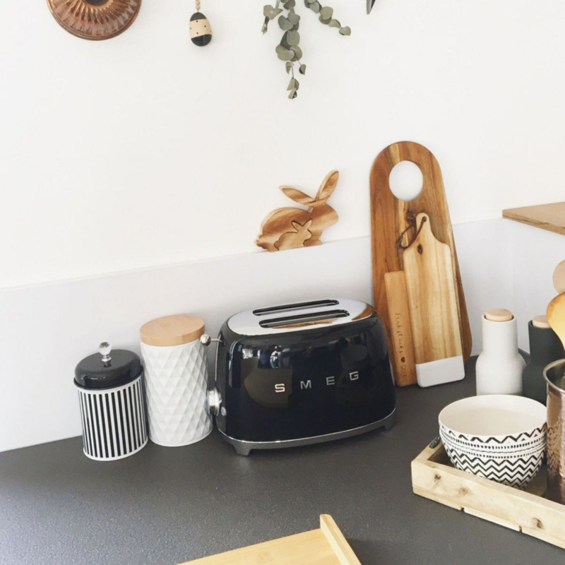 Тостер для двох скибок SMEG TSF01 Black