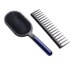 Комплект щітки та гребінця Dyson Designed Paddle Brush and Detangling Comb Prussian Blue/Black