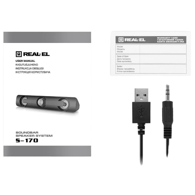 Саундбар Real-EL S-170 Black (EL121100013)