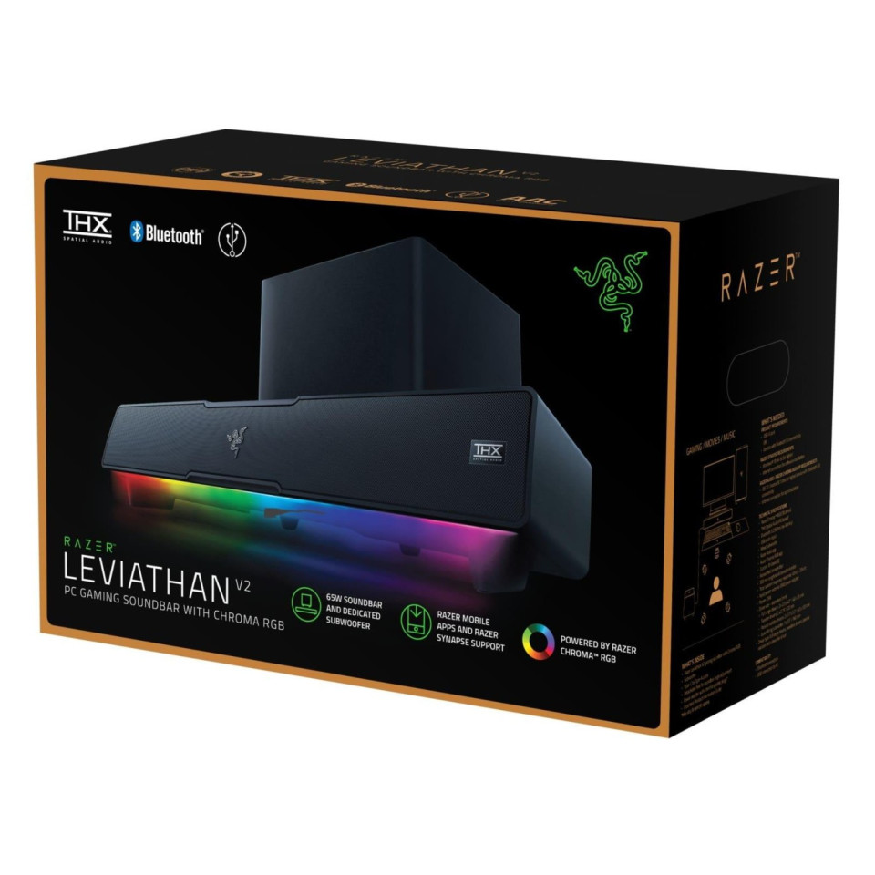 Саундбар Razer Leviathan V2 для ігор та фільмів