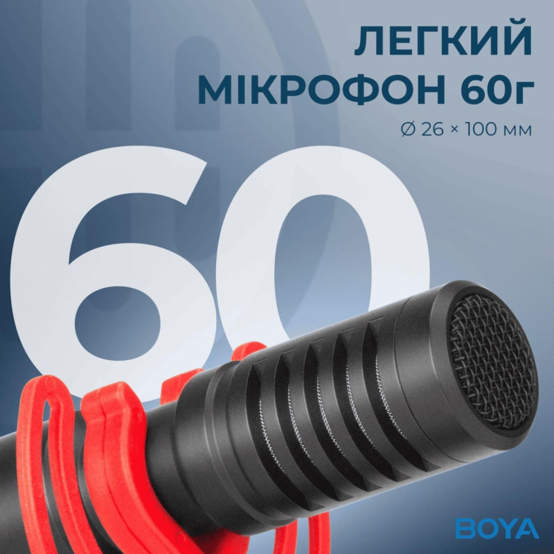 Мікрофон для камери Boya BY-MM1+ (BY-MM1+)