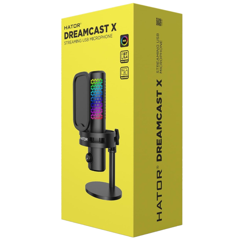 Мікрофон HATOR Dreamcast X RGB Black (ESS10)