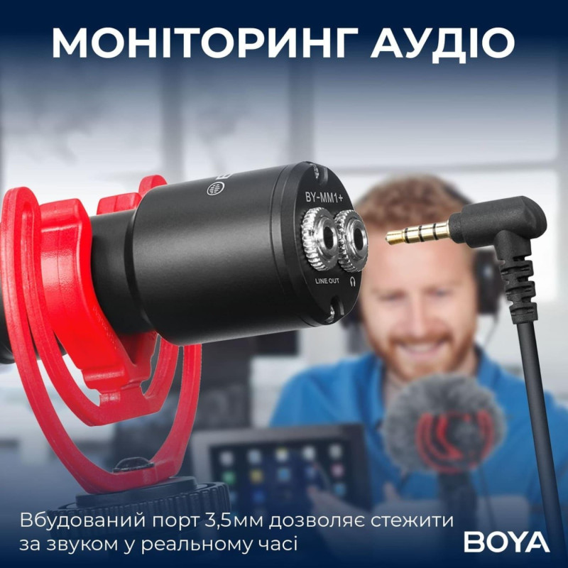 Мікрофон для камери Boya BY-MM1+ (BY-MM1+)