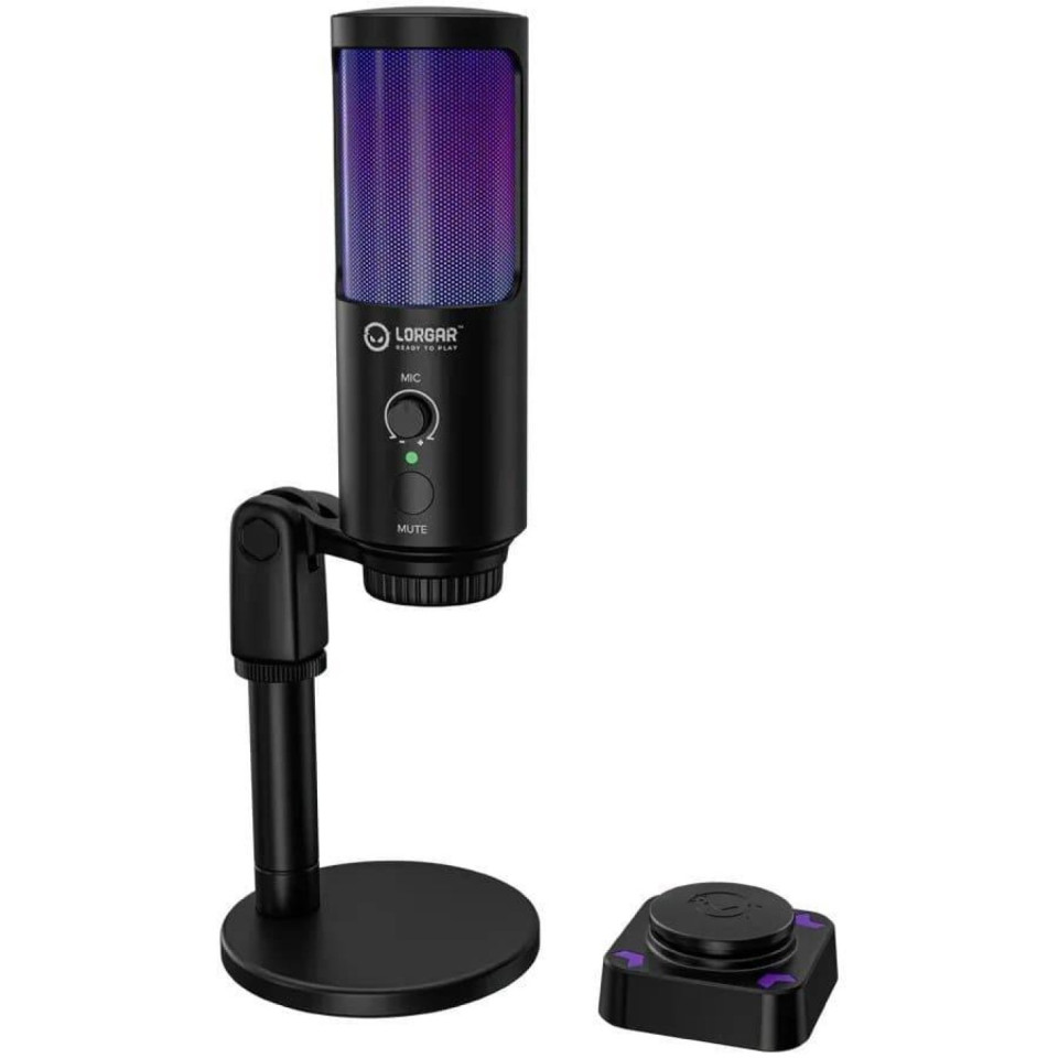 Lorgar SMP40 RGB Black на робочому столі