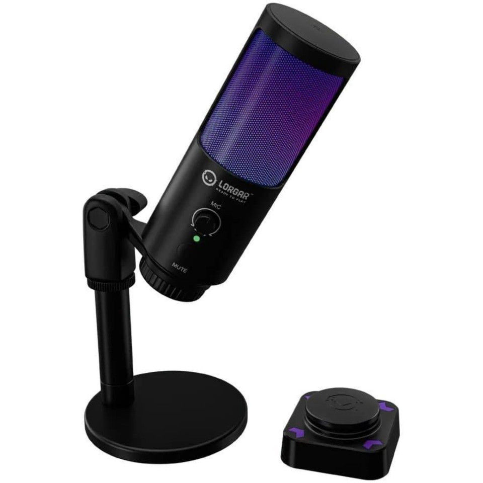 Дизайн мікрофона Lorgar SMP40 RGB Black