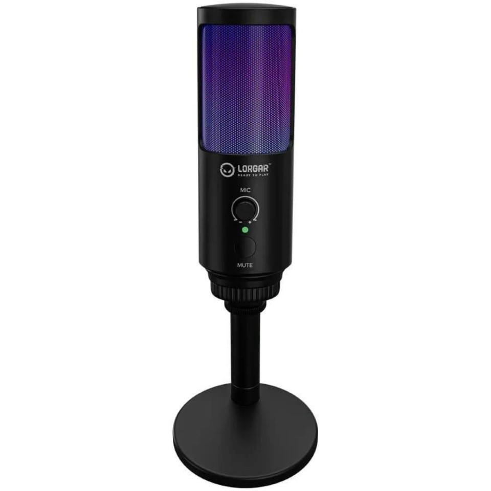 Мікрофон Lorgar SMP40 RGB Black для ігрового місця