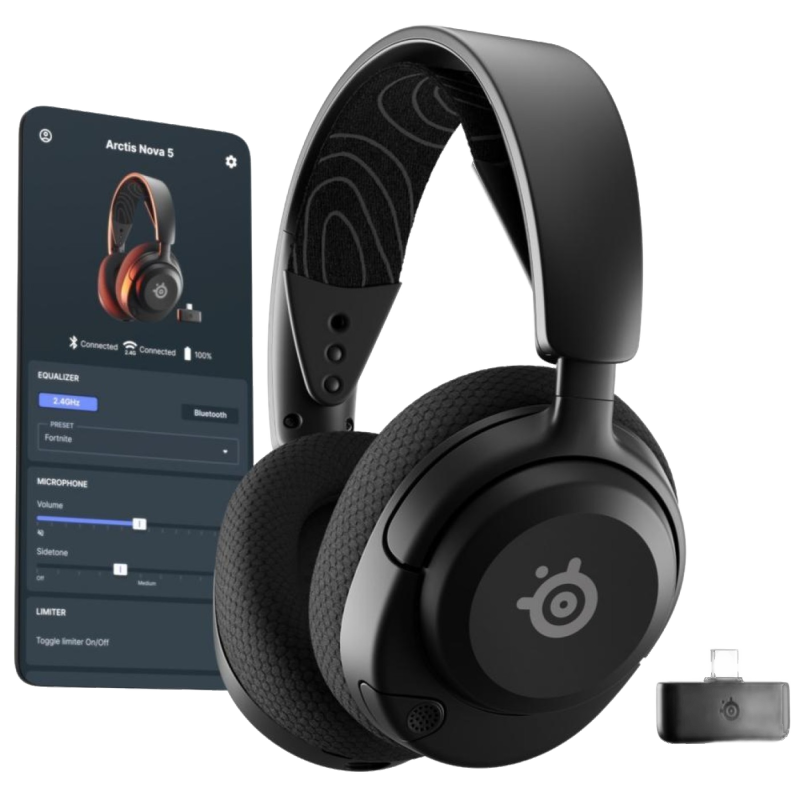 Ігрова гарнітура SteelSeries Arctis Nova 5 Wireless MultiPlatform Black (61670)