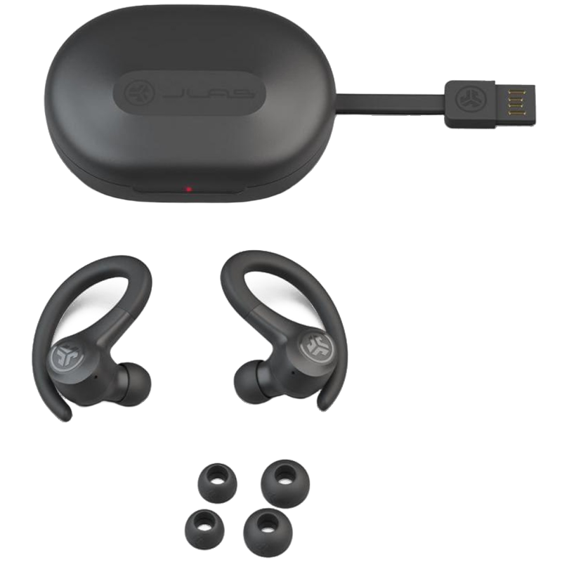 Навушники TWS JLAB Go Air Sport Graphite (IEUEBGAIRSPRTRBLK124)