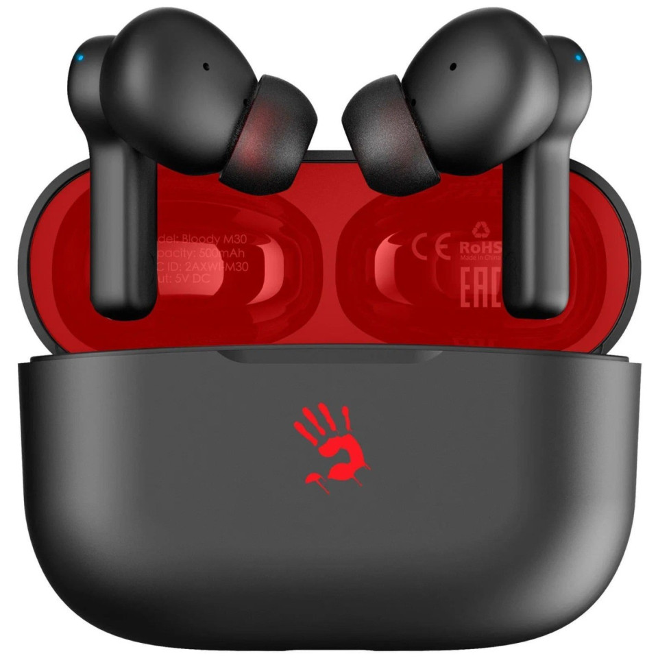 Навушники Bloody TWS A4Tech M30 Black Red