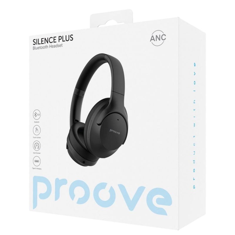 Навушники Proove Silence Plus with ANC Gray (HPSLP0010003)