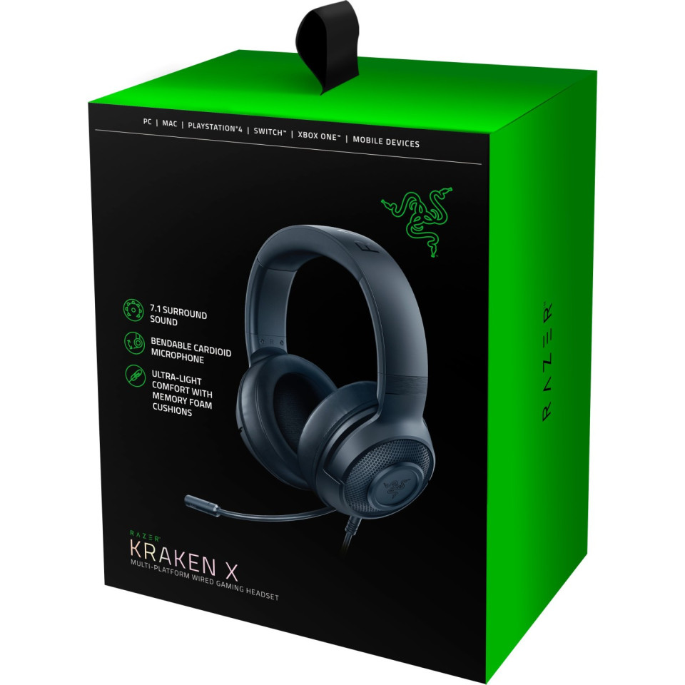 Керування та підключення Razer Kraken X Lite