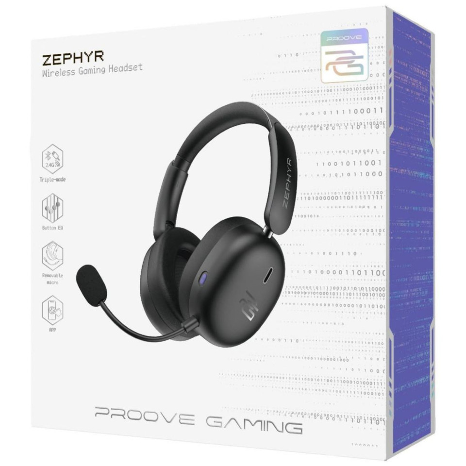 Чашки та конструкція гарнітури Proove Gaming Zephyr