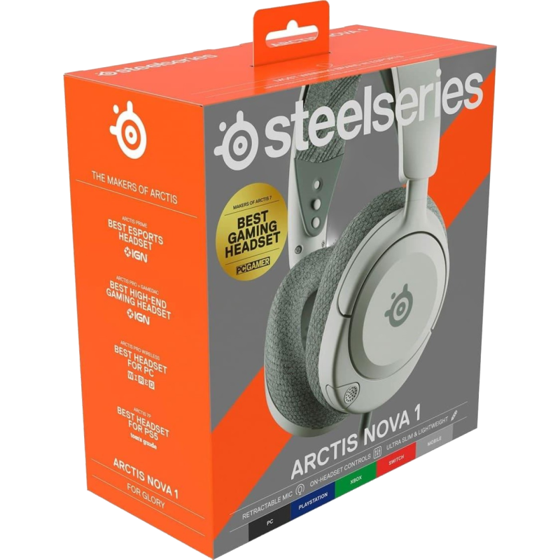 Ігрова гарнітура SteelSeries Arctis Nova 1 White (61607)
