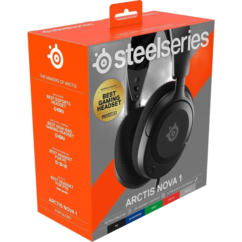 Ігрова гарнітура SteelSeries Arctis Nova 1 Black (61606)