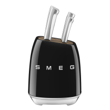 Набір кухонних ножів із підставкою SMEG, чорний, 7 предметів