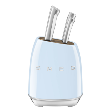 Набір кухонних ножів із підставкою SMEG, блакитний, 7 предметів