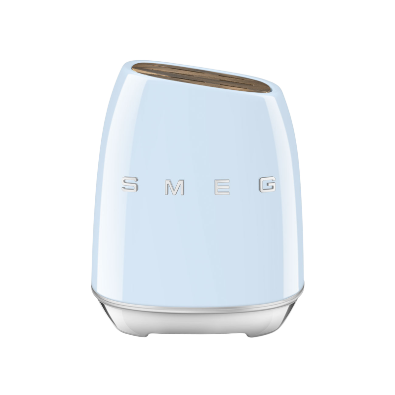Набір кухонних ножів із підставкою SMEG, блакитний, 7 предметів