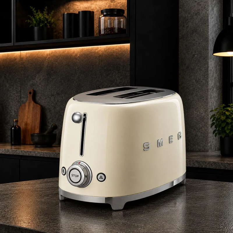 Тостер для двох скибок SMEG TSF01 Cream