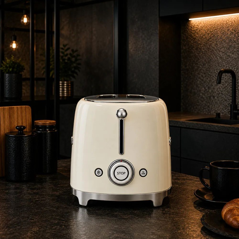 Тостер для двох скибок SMEG TSF01 Cream
