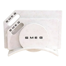 Комплект керамічних дошок із підставкою SMEG, мармуровий ефект
