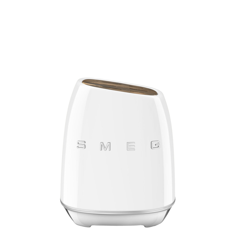 Набір кухонних ножів із підставкою SMEG, білий (KBSF02WH), 7 предметів