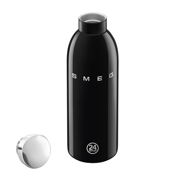Пляшка-термос SMEG × 24Bottles Clima WBF01BL, чорна, 500 мл