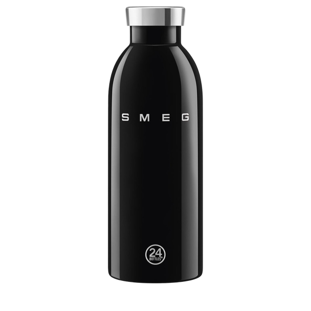 Пляшка-термос SMEG × 24Bottles Clima WBF01BL, чорна, 500 мл