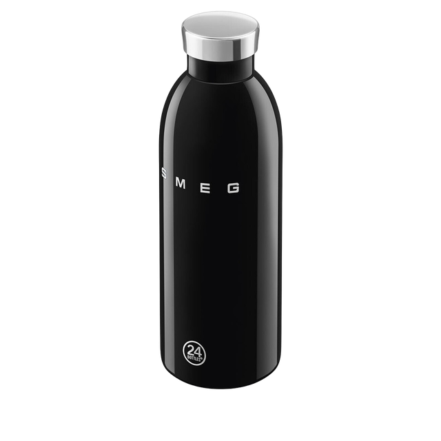 Пляшка-термос SMEG × 24Bottles Clima WBF01BL, чорна, 500 мл