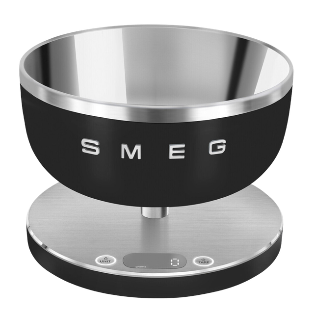 Електронні кухонні ваги Smeg KSC01BLMWW, чорні