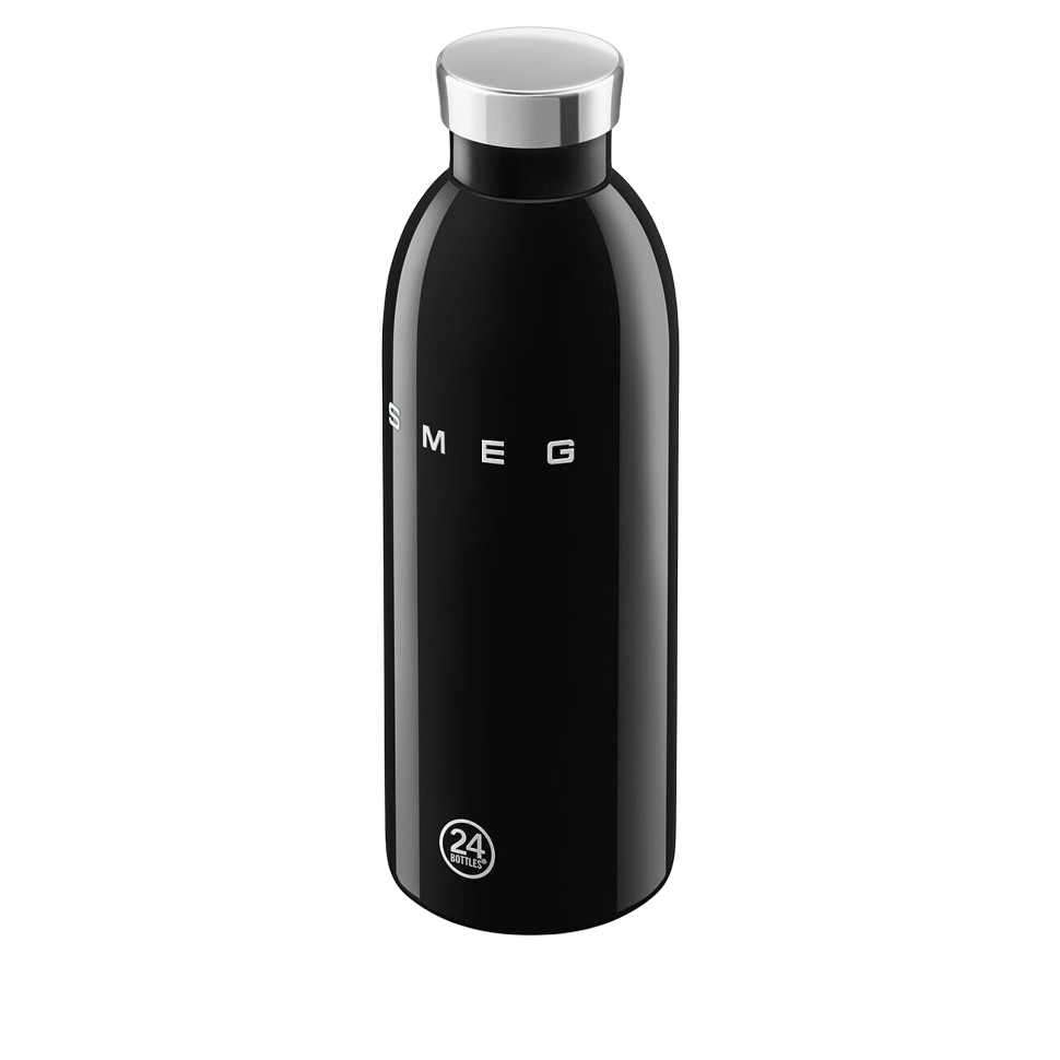 Пляшка-термос SMEG × 24Bottles Clima WBF01BL, чорна, 500 мл